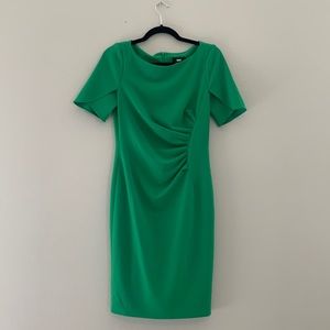 DKNY flutter Sleeve MIDI Dress